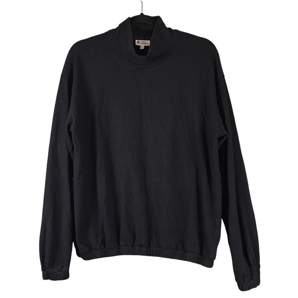 Sundry for Evereve Sweater Womens Small Black Funnel Neck Coquette Girl Y2K - Picture 1 of 7